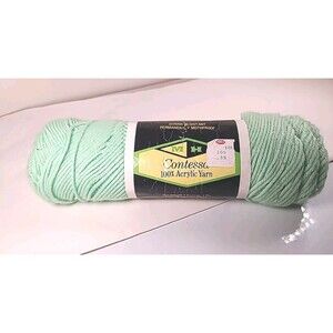 NWT Vintage Consetta 602 Mint 4 Ply Worsened Acrylic Yarn Mint Green